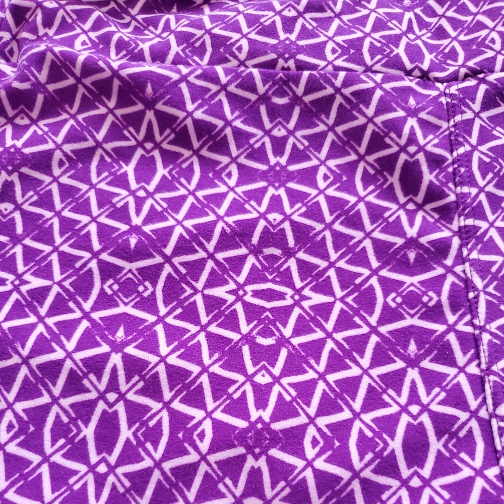 3 pairs LuLaRoe One Size Leggings NWOT Bambi Disney purple - Picture 5 of 8